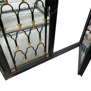 <span class=keywords><strong>ประตู</strong></span><span class=keywords><strong>หลัง</strong></span><span class=keywords><strong>เหล็ก</strong></span>ดัดสำหรับวิลล่าและโรงแรมเตาย่างแบบกระจกสองชั้นเพื่อความปลอดภัยดีไซน์ใหม่ล่าสุดสไตล์ยุโรป - Product Image 5