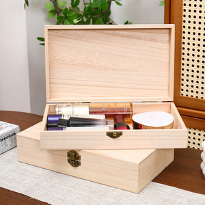 Caja de Almacenamiento de Madera en Blanco para Manualidades - Se Puede Pintar y Usar para Guardar Joyas - Product Image 5