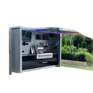 Outdoor Portable <b>Camping</b> <b>Kitchen</b> Cabinet With Wheels Aluminum Alloy Modern Design For Outdoor Cooking - Product Image 1