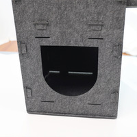 Nouveau Nid pour Chat en Fibre Chimique Multi-couches et Double-couche, Assemblage Aléatoire, Sans Occupation, Anti-griffures, Villa Verticale pour Chat Toutes Saisons
