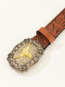 Cintura Personalizzata all'Ingrosso <span class=keywords><strong>in</strong></span> <span class=keywords><strong>Pelle</strong></span> PU Stile Western con Fibbia a Forma di Toro <span class=keywords><strong>in</strong></span> Lega di Zinco per Uomo e <span class=keywords><strong>Donna</strong></span> - Product Image 6