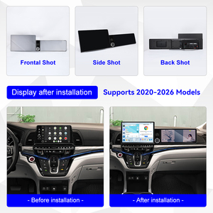 Autoradio Qualcomm Android 15 pour Honda <span class=keywords><strong>Odyssey</strong></span> 2020-2026, double écran, GPS, navigation multimédia, lecteur stéréo de voiture, unité principale - Product Image 3