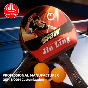 <span class=keywords><strong>Racchetta</strong></span> da <span class=keywords><strong>Ping</strong></span> <span class=keywords><strong>Pong</strong></span> Jieling 2221 in Legno di Pioppo a 5 Strati - Impugnatura Penhold/Orizzontale/Dritta 156x150mm 200g Nera - Product Image 1