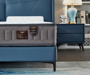 Nhà Máy Hiện Đại Bán Buôn 1.8 Mét Lớn Vua Kích Thước Giường Khung <span class=keywords><strong>Lit</strong></span> Cho Phòng Ngủ Sang Trọng Bộ Đồ Giường Đặt Ký Túc Xá GỖ ĐÔI Giường Bett - Product Image 3