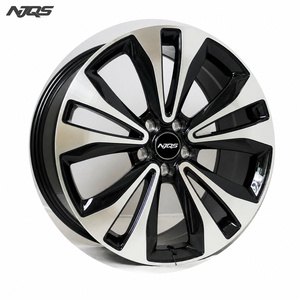 Roda de Liga Personalizada de Alta Qualidade NJQS com 5 Furos, Aro Preto Brilhante para Carros de Passageiros SUV para Ferrari Porsche KIA BWM BENZ VW Sport - Product Image 1