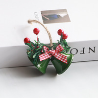 Ornements de clochettes pour arbre de Noël, clochettes suspendues en métal avec crochet pour décorations de Noël