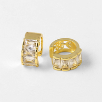 Anting-anting Cuff Trendy Fashion, Cubic Zirconia, Tanpa Tindik, Anting-anting Jepit Tulang Rawan yang Ramping, Perhiasan Fashion untuk Wanita