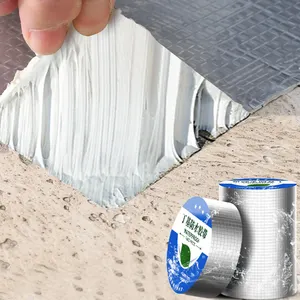 सुपर चिपकने वाला रिसाव मरम्मत छत के रिसाव के लिए एल्यूमीनियम फ़ॉइल ब्यूटाइल रबर टेप भेजने वाला फ़्लैशिंग टेप