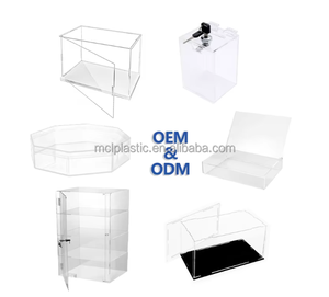 Kotak <span class=keywords><strong>Display</strong></span> mobil Model ramah lingkungan transparan akrilik Modern kustom pabrik dengan lampu LED untuk tampilan produk toko - Product Image 4