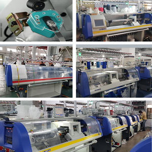 Máquina de tejer de cuello plano accionada por venta, costilla de calibre 12, Selector de agujas de 14g y 9g, detector de selección para máquina de tejer plana - Product Image 4