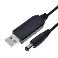 Transformateur USB vers DC 5V à 8.4V 9V 12V 1000ma boost Converter Power USB Cable 5.5*2.1mm pour Router LED Strip Light