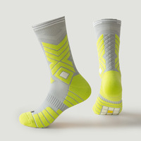 Chaussettes de sport professionnelles pour jeunes athlètes de basketball, épaisses et rembourrées, pour l'extérieur