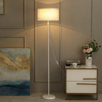 Lampadaire LED en fer de style minimaliste moderne américain pour salon, canapé, chevet, lumière d'ambiance, décoration de chambre à coucher et bureau de luxe