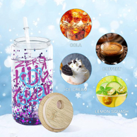 Gobelet de voyage en verre à double paroi de haute qualité, 16 oz, pour voiture, mug à café, bouteille d'eau en verre