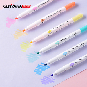 Caneta Marcadora de Dupla Ponta a Preço Acessível Promoção Canetas Fluorescentes Multicoloridas com Ponta Durável - Product Image 6