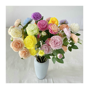 Fábrica de Flores Meiyu, Flores Artificiales de Peonía de Seda, Realistas, para Decoración de Bodas y Hogar - Product Image 5