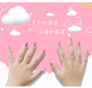 Boîte <span class=keywords><strong>de</strong></span> <span class=keywords><strong>faux</strong></span> <span class=keywords><strong>ongles</strong></span> pour enfants, pièces, <span class=keywords><strong>faux</strong></span> <span class=keywords><strong>ongles</strong></span> <span class=keywords><strong>de</strong></span> dessin animé mignon, petites filles, couverture complète - Product Image 2