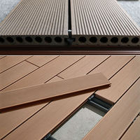 Plancher composite WPC en bois-plastique à embossage profond pour l'extérieur, terrasse WPC, revêtement de sol extérieur