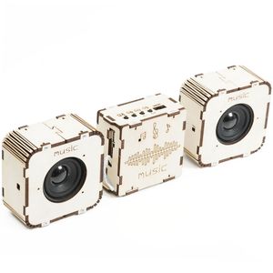 Kit de haut-parleur en bois OKYN-G5772 à monter soi-même avec haut-parleur magnétique, alimentation USB, pratique de soudure pour l'apprentissage audio - Product Image 3