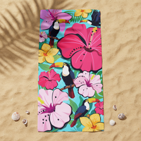 Yabee Rectangle Beach Towel Soft Comfortable Quick Dry Sand Free Photo Printed All-Season
