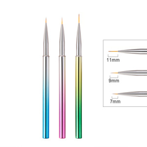 Pincel <span class=keywords><strong>de</strong></span> Gel para Diseño <span class=keywords><strong>de</strong></span> <span class=keywords><strong>Uñas</strong></span>, Pincel <span class=keywords><strong>de</strong></span> Arte <span class=keywords><strong>de</strong></span> <span class=keywords><strong>Uñas</strong></span> con Pelo <span class=keywords><strong>de</strong></span> Nailon Ultrafino - Product Image 3