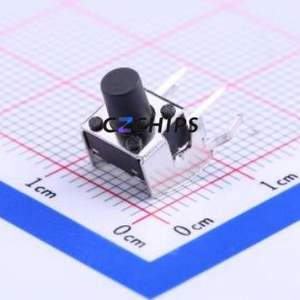 K2-1102AQ-I4CW-01 Tactile Switch Through hole Component THT Switch Single Pole Single Throw Round Button 2.5N Right Angle Insert - Product Image 1