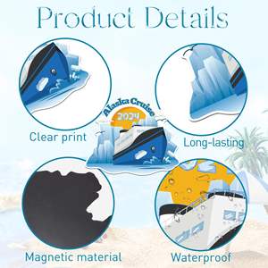 New Alaskan-Themed Cross-Border <b>Refrigerator</b> Magnets Including Cruise Ships Glaciers Animals Logo-shaped Door Magnets for Party - Product Image 5