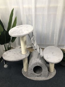 Longnew-poste rascador de gato Natural con puente, árbol, Torre - Product Image 3