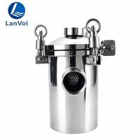 Filtre à cheveux en acier inoxydable 304SS pour piscine, pré-filtre à peluches avec jauge de niveau pour système de pompe de piscine