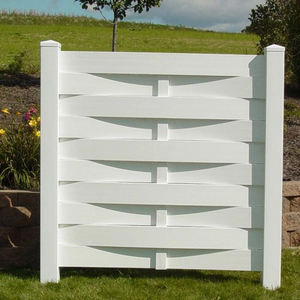 Valla <span class=keywords><strong>de</strong></span> Privacidad Semi-Privada <span class=keywords><strong>de</strong></span> Vinilo Plástico para Exteriores, Valla Moderna <span class=keywords><strong>de</strong></span> Tamaño Completo - Product Image 5