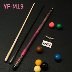 Jianying YFEN Serie M19 M20 M21 1/2 58 Pulgadas Juego de Taco de Billar de Fibra de Carbono con Eje de Madera de Arce Duro Canadiense M19 M20 M21 Degradado - Product Image 5