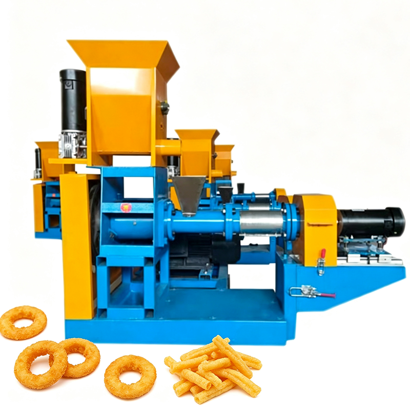Energy Saving corn Puff Snack Extruder Machine puffed Rice Cake Machine ...
