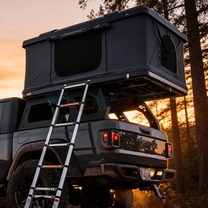 Tente de toit double couche 4 saisons avec sac à chaussures, tente de toit rigide Daktent pour camping en plein air, tente de toit de voiture de luxe imperméable - Product Image 1