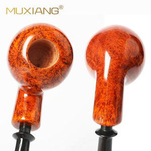 Muxiang Tobacco Pipe Bent Type Sandalwood Briarwood Handmade Smoking Pipe For Men - Product Image 4