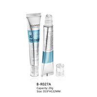 Tubo de Crema para Ojos Personalizado, Tubo Flexible con Rodillo de Acero y Tapa Transparente