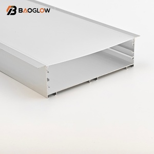 Nouveau design, profilé en aluminium anodisé de 120*35 mm de large pour bande LED, profilé premium avec canal pour cornet LED, vis personnalisable - Product Image 2