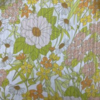 Tissu Jacquard Mousseline 100% Polyester Haute Qualité 80gsm Motif Jardin Tissé Imprimé Marguerites Romantique pour Vêtements et Rideaux Voilages