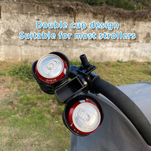 Portabicchieri universale per passeggino <span class=keywords><strong>a</strong></span> doppia scanalatura con rotazione da viaggio per passeggino - Product Image 4