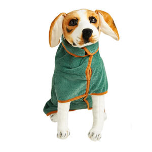Wholesale Classic Leisure Polyester Microfiber Drying <b>Coat</b> Pet Bathrobe <b>Dog</b> <b>Towel</b> Soft Organic Super Absorbent - Product Image 2
