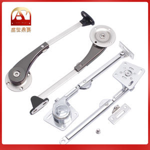 Varilla de soporte hidráulica de aleación de zinc para puerta de gabinete de cocina, bisagra ajustable de multiposición, fácil instalación - Product Image 4