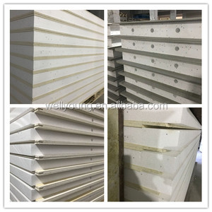 MgO sips + Cấu trúc cách điện Panel + MGO Sandwich panel/XPS + MGO tường bảng điều chỉnh giảm giá lưỡi Groove nhà kho Polyurethane - Product Image 6
