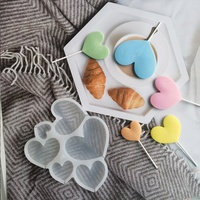 Herzform Lutscher form Silikon Praline Käse form Geburtstags feier Liebe Kuchen Dekorations werkzeuge DIY Epoxidharz form