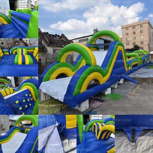 99ft Yuedong <span class=keywords><strong>Gonflable</strong></span> Obstacles Course Vert Toboggan Combo Escalade Maison <span class=keywords><strong>Gonflable</strong></span> Thème Ville Parc - Product Image 2