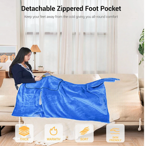 Xách Tay USB-Pin Mặc Nước Nóng Ném Chăn Túi Graphene Sưởi Ấm Có Thể Điều Chỉnh Nhiệt Độ Cho Xe RV Ngoài Trời Nhà Để Xe Sử Dụng - Product Image 6