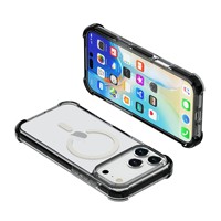 Coque antichoc pour iPhone 15 Pro, en TPU, TPE, PC, protection arrière, bumper antichoc pour iPhone 18 Pro Max, 17, 16e, coques antichoc
