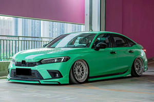 Kit de Carrocería para Honda Civic 11.ª Generación 2022-2023, Alerón Delantero Negro Brillante Estilo YOFER, Divisor de Parachoques Delantero, Accesorios para Automóviles - Product Image 4