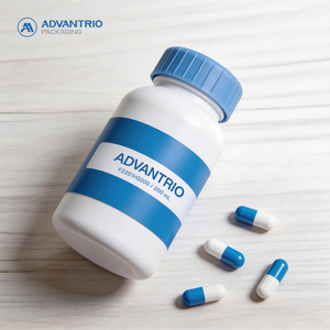 Custom Design 30ml White HDPE Medicine Bottle Unique Empty HDPE Plastic Supplement Bottle for <strong>Pharmaceutical</strong> <strong>Packaging</strong> - Product Image 3