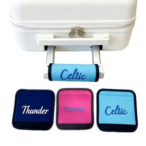 <b>Personalised</b> Embroidered Polyester Multifunction Suitcase Handle Cover Custom Soft Travel Luggage Handle Wrap <b>Tag</b> Identifier - Product Image 4