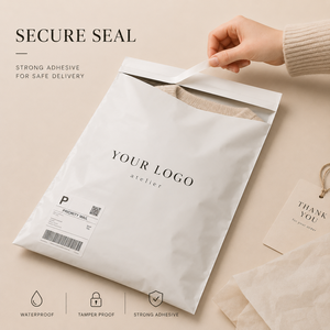 Custom Poly Mailer Bags for Clothing Brands Waterproof Self Seal Ecommerce Shipping Packaging Courier Bags With Logo Printing - Product Image 2