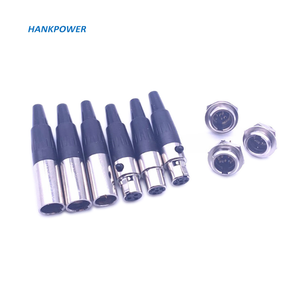 2.5mm Mini XLR Connector 3 4 5 6 <strong>Core</strong> Male Female XLR <strong>Plug</strong> Socket - Product Image 1